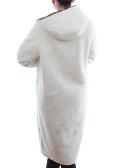 2639 DK. BEIGE Пальто двухстороннее женское еврозима (100 гр. холлофайбер, искусственный мех) - Fashion фото 12