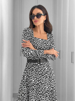 Платье Шейна (черный-леопард) - Nadi bordo фото 7