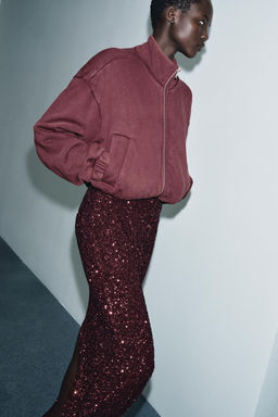 WASHED FLEECE JACKET - Zara фото 8