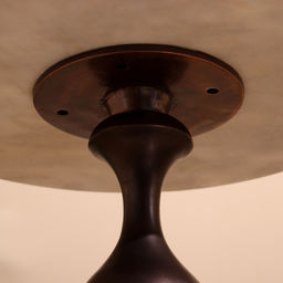 Стол кофейный, 41×41×57 см, алюминий, мрамор