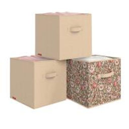 Короба для хранения без крышки OPUS ROMANO FLORA, 3 шт (28х28х28)