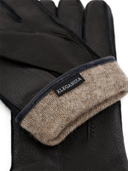 Перчатки мужские 100% ш HS790 black/d.blue - Eleganzza фото 3