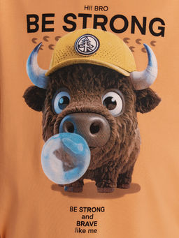 Комплект домашний для мальчиков коричневый с принтом и надписью League - Mark formelle фото 7