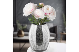 Ваза 19*19*26 см 4,7 л Серебряный кракелюр - Elan gallery фото 4