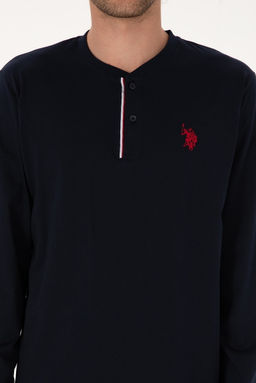 Erkek Lacivert Pijama Tak_m_ Sepette S_rpriz _ndirim - U.s. polo assn фото 6