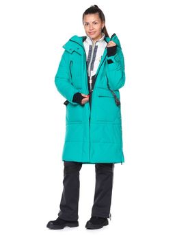 Пальто B-8872 Бирюзовый