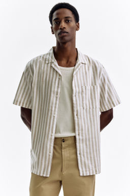 Camisa en mezcla de lino Regular Fit - H&m фото 9