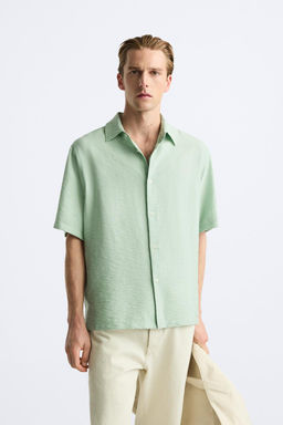 DOKULU VISKOZ KARISIMLI GOMLEK - Zara фото 12