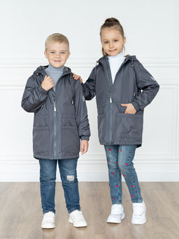 Ветровка детская серая