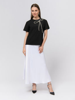 Юбка белого цвета длины миди - 1001dress фото 2