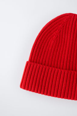 GORRO PUNTO B?SICO / Rojo - Zara фото 3