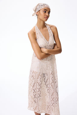 Vestido halter efecto crochet - H&m фото 5