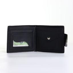 Портмоне мужское на магните, чёрное