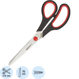 Ножницы Kores Softgrip 210 мм с пласт.прорезин.анатом.руч.,цв.в ассотр фото 2