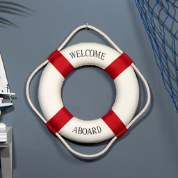 Декор настенный, панно Спасательный круг, белый, 30 см - Simaland фото 2