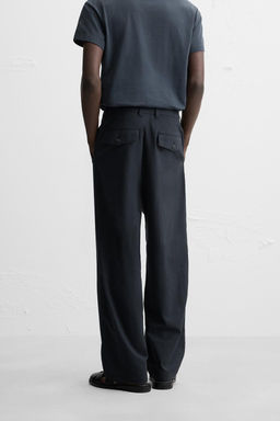 REGULAR FIT TEXTURED TROUSERS - Zara фото 3