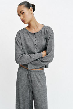 CAMISETA R?STICA CUELLO PANAERO / Gris vigor?