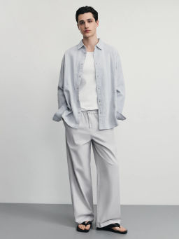 Брюки relax со льном / Zarina  фото 2