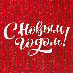 Цена за 4 шт. Пакет бумажный подарочный новогодний крафт «С Новым годом» 18×8×25 см
