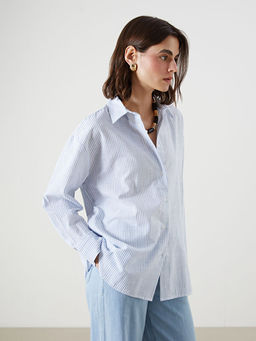 ?izgili Oversize Kad?n G?mlek