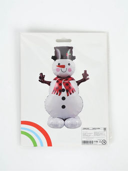 Воздушный шар фольгированный 3D 43" "Снеговик" под воздух