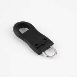 Цена за 3 шт. Пуллер для молнии, съёмный, 4.4×1.6 см, 10 шт., чёрный