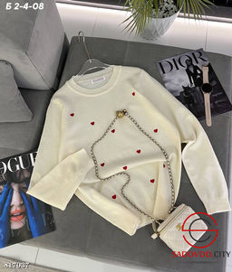 Свитер женский с сердечками - Bruno фото 7