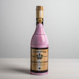 Коробка жестяная в форме бутылки Подарок, 29,7 см 8 см 8 см