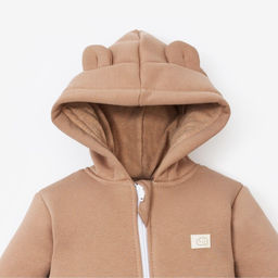 Комбинезон с капюшоном Крошка, Я BASIC LINE, рост 68-74 см, коричневый - Крошка я фото 4