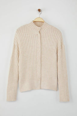 Wardrobe Essentials Tas Dik Yaka Genis Kal?p Fitilli Yumusak Dokulu Triko H?rka | TWOAW26HI00091