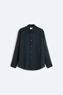 SEMI-SHEER VOILE SHIRT - Zara фото 6