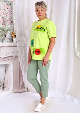 Футболка Милора салатовая - Марлен фото 2