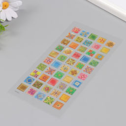 Цена за 2 шт. Наклейки для творчества пластик «Восточная плитка», 9.3×20.4 см