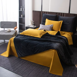 Комплект постельного белья на резинке Сатин Velvet Premium с Одеялом VPR006 180*200*25;160*200*25;140*200*25 Евро 4 Наволочки