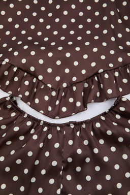 Kahverengi Bask?l? Shally Dokuma Pijama Tak?m? THMSS26PT00189 - Trendyolmilla фото 3