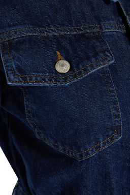Trendyolmilla Mavi Cep Detayl? Mini Denim Gomlek Elbise TWOAW23EL00643 фото 7