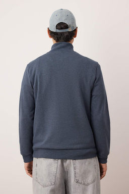 Siyah Regular/Normal Kesim Dik Yaka Kal?n Ici Polarl? Sweatshirt TMNAW26SW00021 - Trendyolmilla фото 18