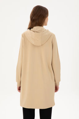 Женская толстовка с капюшоном песочного цвета - U.s. polo assn фото 5