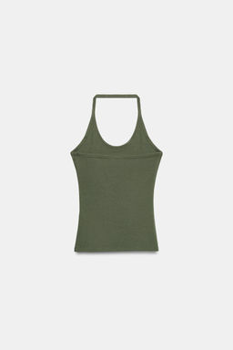 TOP HALTER TACHAS / Verde - Zara фото 8