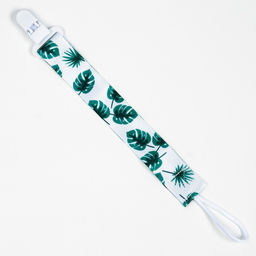 Держатель для соски - пустышки Крошка Я «Листья», на ленте