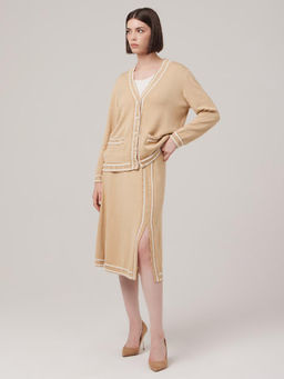 Юбка женская 1231158001 beige/white - Eleganzza фото 6