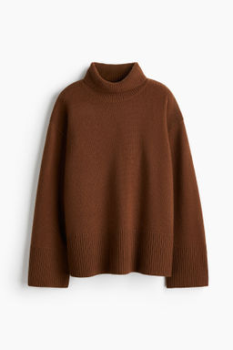 Jersey de cuello alto en mezcla de cachemira - H&m фото 3