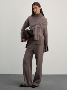 Джемпер из вискозы со швом / Zarina  фото 2