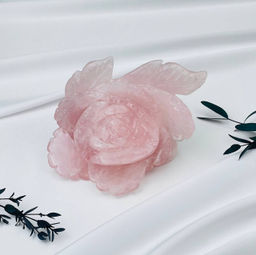 Цветок из Розового кварца