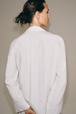 CAMISA BOTONES ZW COLLECTION / Blanco - Zara фото 3