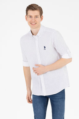 U. S. Polo Assn Мужская темно-синяя рубашка с длинным рукавом