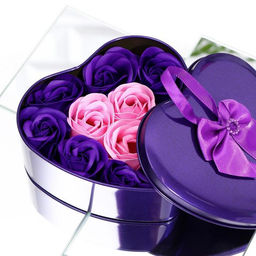 Мыльные розочки, фиолетовые и розовые, набор 11 шт. - SB BEAUTY фото 4