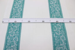 Холст полотенечный жаккард Вьюнок цв.изумруд, ш.0.5м, лен-30%, хл-70%, 210гр/м.кв - Купава фото 2