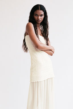 Vestido bandeau en tejido dual - H&m фото 4