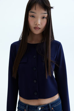 Cardigan de punto con bolsillos decorativos - H&m фото 2